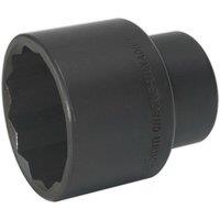 Loops 50mm Forged Bi-Hex Impact Socket - 3/4" Sq Drive - Corrosion Resistant - Steel in Metallics