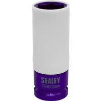 Loops 22mm Alloy Wheel Impact Socket - 1/2" Square Drive - Rim Protect Sleeved Socket