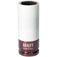 Loops 23mm Alloy Wheel Impact Socket - 1/2" Square Drive - Rim Protect Sleeved Socket