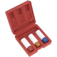 Loops 3 PACK Alloy Wheel Impact Socket Set - 1/2" Square Drive - Chrome Molybdenum