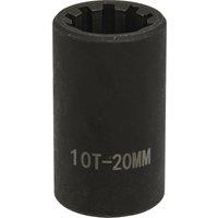 Loops 20mm Brake Caliper Socket - 1/2" Sq Drive - 10-Point Profile - for VAG Vehicles