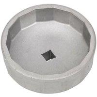 Loops 74.5mm Oil Filter Cap Wrench - 14 Flutes - 3/8" Sq Drive - Aluminium Alloy