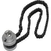 Loops Oil Filter Chain Wrench - 1/2" Sq Drive - 60mm to 115mm Capacity - Double Chain