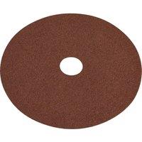 Loops 25 PACK 115mm Fibre Backed Sanding Discs - 40 Grit Aluminium Oxide Round Sheet