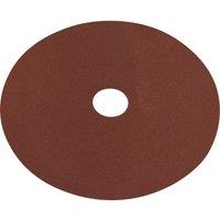 Loops 25 PACK 115mm Fibre Backed Sanding Discs - 80 Grit Aluminium Oxide Round Sheet