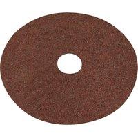 Loops 25 PACK 125mm Fibre Backed Sanding Discs - 24 Grit Aluminium Oxide Round Sheet