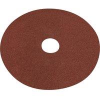 Loops 25 PACK 125mm Fibre Backed Sanding Discs - 40 Grit Aluminium Oxide Round Sheet