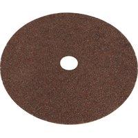Loops 25 PACK 175mm Fibre Backed Sanding Discs - 24 Grit Aluminium Oxide Round Sheet