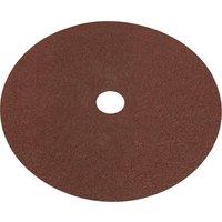 Loops 25 PACK 175mm Fibre Backed Sanding Discs - 40 Grit Aluminium Oxide Round Sheet