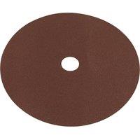 Loops 25 PACK 175mm Fibre Backed Sanding Discs - 80 Grit Aluminium Oxide Round Sheet