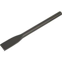 Loops 30 x 280mm Scutch Comb Chisel - SDS Max Shank - Impact Demolition Breaker Steel in Metallics