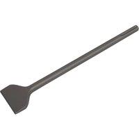 Loops 75 x 400mm Wide Impact Chisel - SDS Max Shank - Demolition Breaker Steel Chisel in Metallics