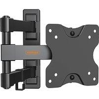 VonHaus Full Tilt, Swivel & Extension Articulating TV Wall Bracket in Black