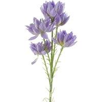 Leaf 60cm Purple Starflower Stem - 5 Flowers