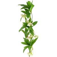 Leaf 90cm Artificial Hainan Elaeocarpus Stem in Green