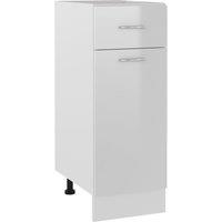 Drawer Bottom Cabinet High Gloss White 30x46x81.5 cm Engineered Wood