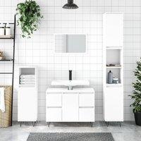 Berkfield Home Bathroom Cabinet White 80x33x60 cm Engineered Wood | Size: 80 x 33 x 60 cm
