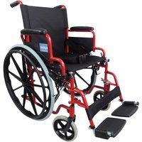 Aidapt Self propelled steel wheelchair Red