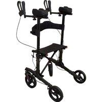 Loops Black Lightweight Aluminium Forearm Rollator Mobility Aid - 136kg Weight Limit
