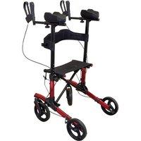 Loops Red Lightweight Aluminium Forearm Rollator Mobility Aid - 136kg Weight Limit