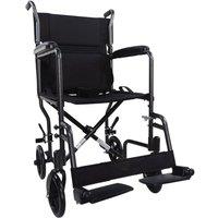 Loops Compact Attendant Propelled Lightweight Aluminium Transit Wheelchair - Hammered
