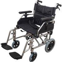 Loops Deluxe Attendant Propelled Transit Wheelchair - Nylon Seat - 150kg Weight Limit