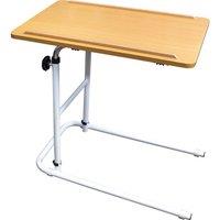 Loops Beech Overbed Table - Height & Angle Adjustable - 600 x 400mm Surface Area