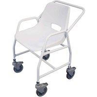 Loops Mobile Shower Chair with Castors - 4 Brake Design 860 - 820mm Adjustable Height