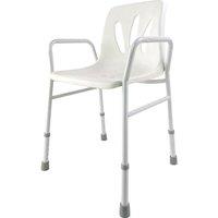 Loops Height Adjustable Bathroom Shower Chair 820mm to 920mm - Built in Drainage Holes
