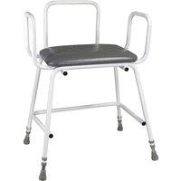 Loops Bariatric Perching Stool with Arms - Adjustble Height - 254kg Weight Limit