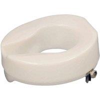 Loops Easy Fit Raised Plastic Toilet Seat - Raised 6 Inches - Anti Bacterial Finish