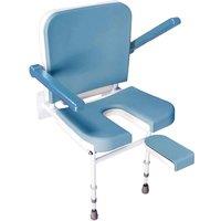 Loops 2 in 1 Deluxe Wall Mounted Shower Seat - Foldable Design - Front Cutaway