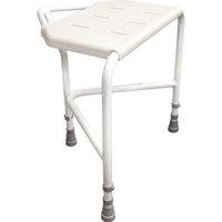 Loops Height Adjustable Corner Shower Stool - Clip on Seat - 159kg Weight Limit