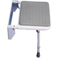 Loops Wall Fixed Padded Shower Seat - Detachable Seat - Aluminium Frame - 190k Limit