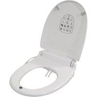 Loops Oval Toilet Seat with Integrated Bidet Cleaning - Warm Air Dryer - Heated Seat