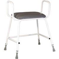 Loops Bariatric Perching Stool - Arms & Backrest - Adjustable Height - 254kg Limit