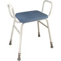 Loops Perching Stool with Arms - 500 650mm Adjustable Height - Padded Wipe Clean Seat