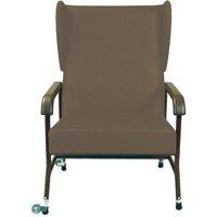 Loops High Back Bariatric Chair - Height Adjusable - Transfer Wheels - Brown Vinyl