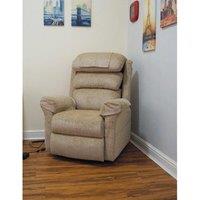 Loops Wall Hugging Rise & Recline Arm Chair - Waterfall Pillow - Oat Chenille Fabric