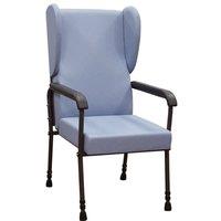 Loops High Back Flat Pack Lounge Chair - Height Adjustable - Easy to Clean - Blue