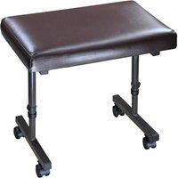 Loops Padded Leg Rest with Wipe-Clean Vinyl Finish - Height Adjustable - With Castors
