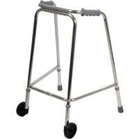 Loops Lightweight Aluminium Walking Frame with Wheels - 590 to 690 Height - Paediatric