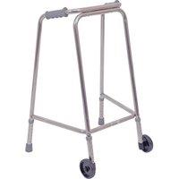 Loops Lightweight Aluminium Walking Frame with Wheels - 870 to 970 Height - Large