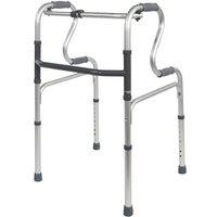 Loops Dual Rise Lightweight Aluminium Folding Walking Frame - Height Adjustable Legs