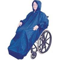 Loops Fleece Lined Wheelchair Mac with Sleeves - Waterproof Fabric - Machine Washable