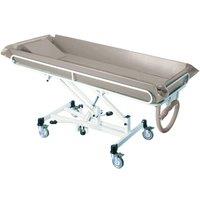 Loops Easy Steer Shower Trolley - Fixed Height - Drop Sides - Suits Large Adult