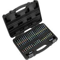 Loops 42 PACK TRX Hex Spline IMPACT Bit Set - 3/8 & 1/2 Square Drive Socket S2 STEEL in Metallics