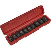 Loops 10 Piece Impact Socket Set - 1/2 Sq Drive - TRX-Star Female - Chromoly Steel in Metallics