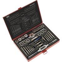 Loops 33pc Metric & Imperial Tap & Split Die Set - Manual Bar & Socket Threading Tool