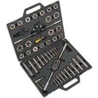 Loops 45pc Imperial Tap & Split Die Set - 1/4 to 1 - Manual Bar & Socket Threading